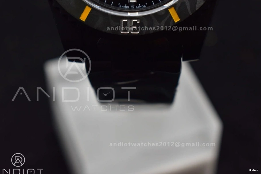 DLC VSF Bracelet DIW Dial 1:1 Best VS3135 on Edition Submariner Yellow Black DLC 0504